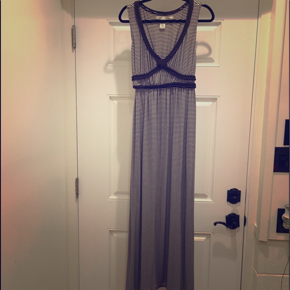 Max Studio Brown Striped Dress